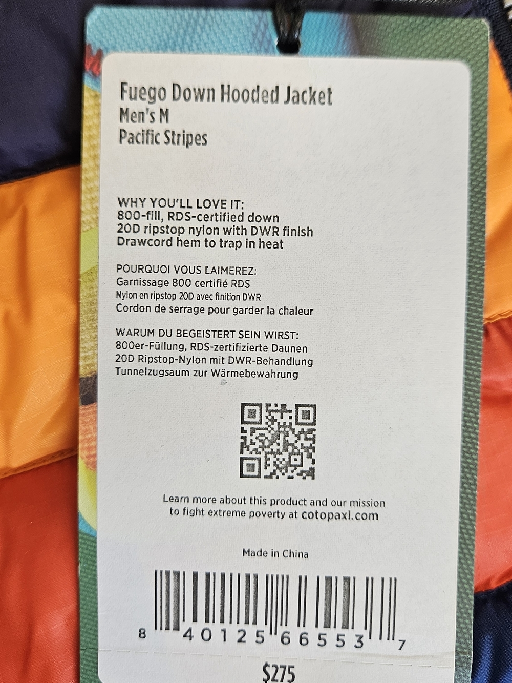 Cotopaxi Men's Fuego Down Hooded Jacket - Picture 3 of 4